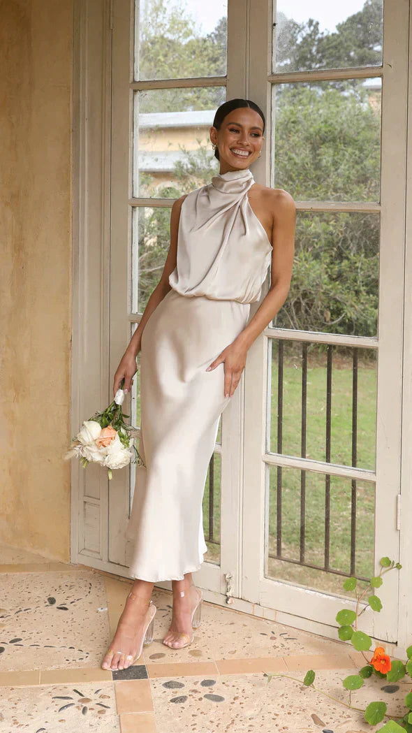 Nancy - Sparkling, long dress for women