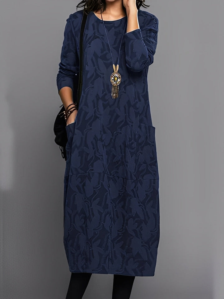 Kadence - Elegant Long Sleeve Printed Dress for Women