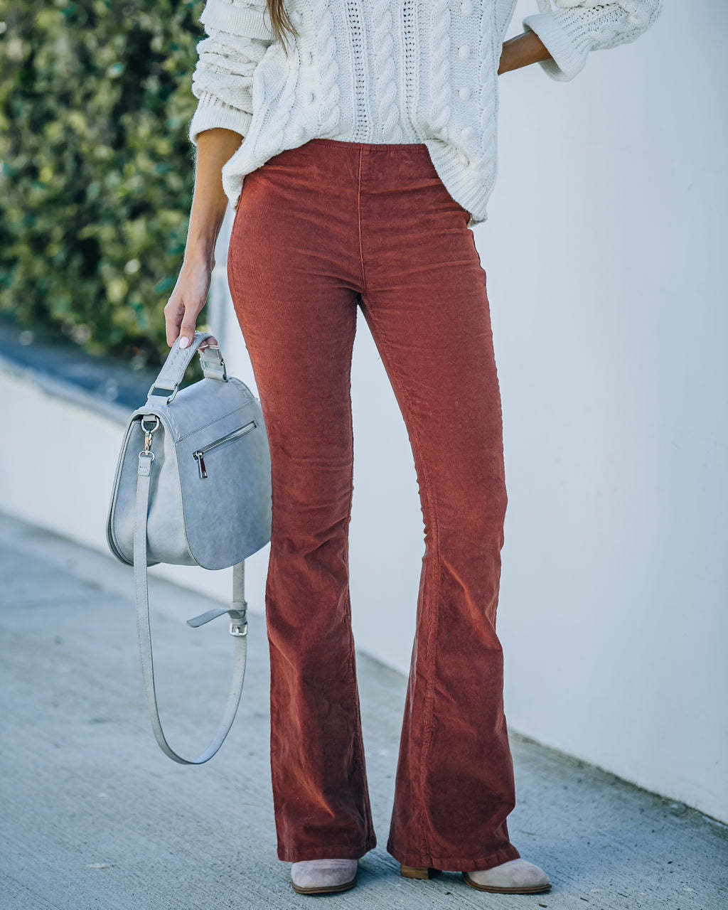 Elaina - Pantaloni svasati con stretch per donne
