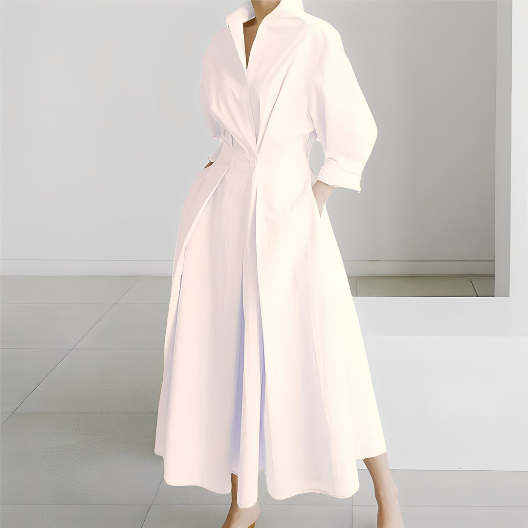 Lavina - Women's Long Sleeve Dress with Pockets