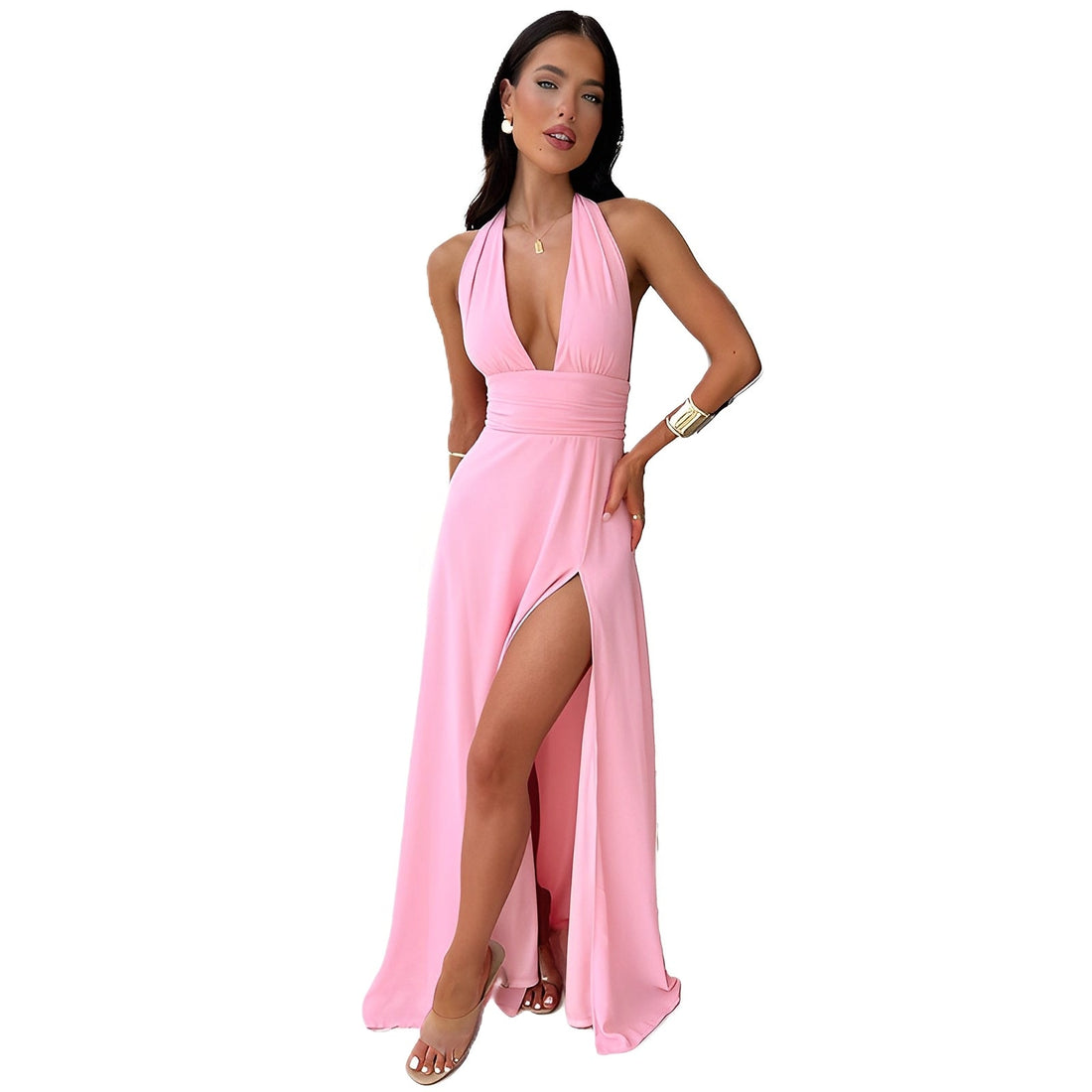 Clemency - Abito alla moda halter per donne