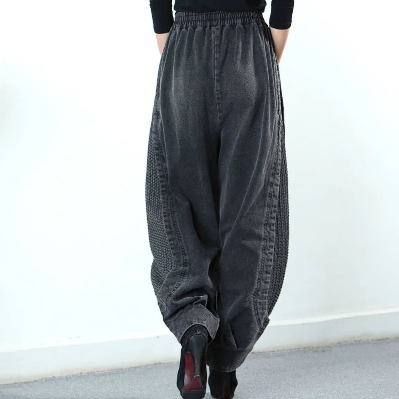 Tawnee - Semplici, comodi pantaloncini harem patchwork per donne