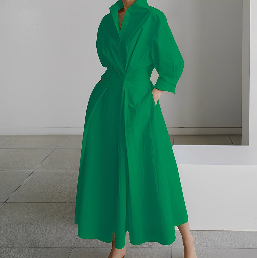 Lavina - Women's Long Sleeve Dress with Pockets