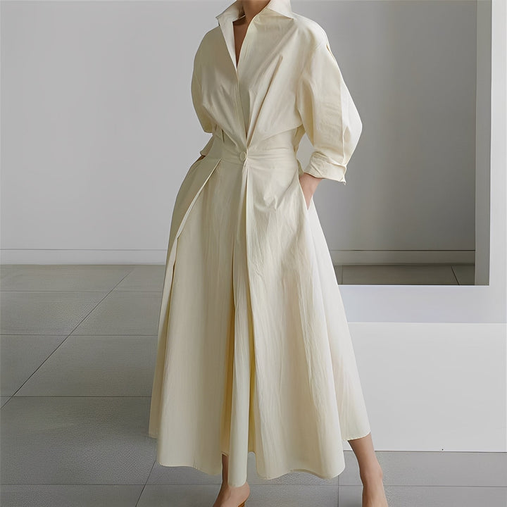 Lavina - Women's Long Sleeve Dress with Pockets