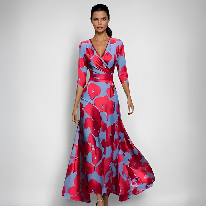 Delores - Floral Long Sleeve Maxi Dress