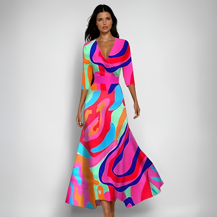 Delores - Floral Long Sleeve Maxi Dress