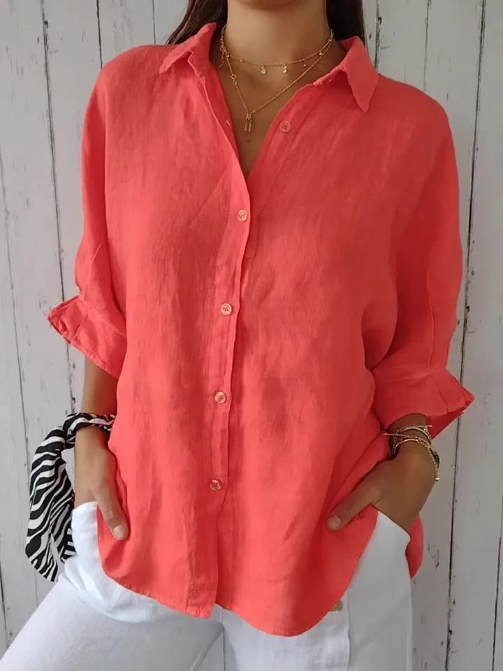 Liliana - Casual Linen Top for Women