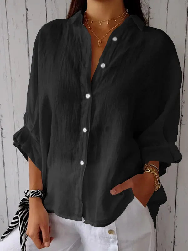 Liliana - Casual Linen Top for Women