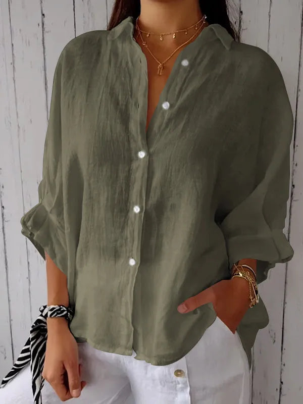 Liliana - Casual Linen Top for Women