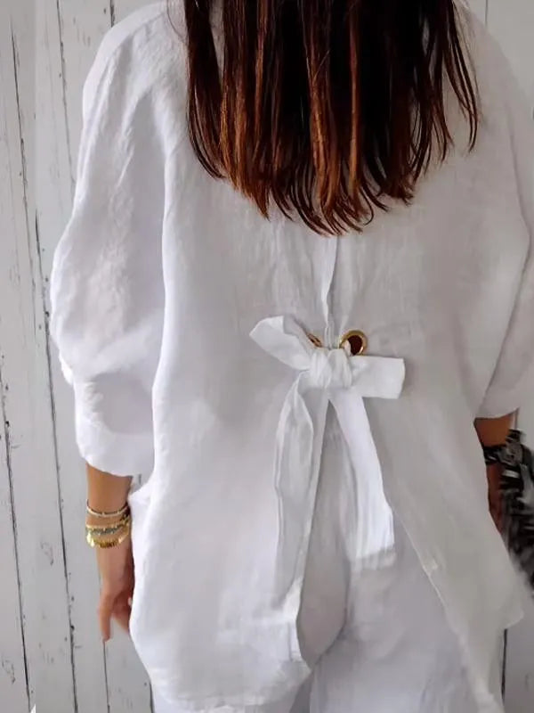 Liliana - Casual Linen Top for Women