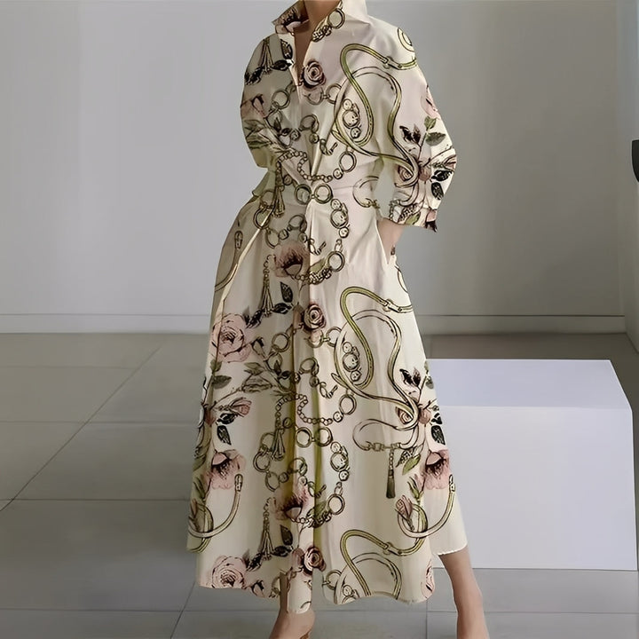 Lavina - Women's Long Sleeve Dress with Pockets