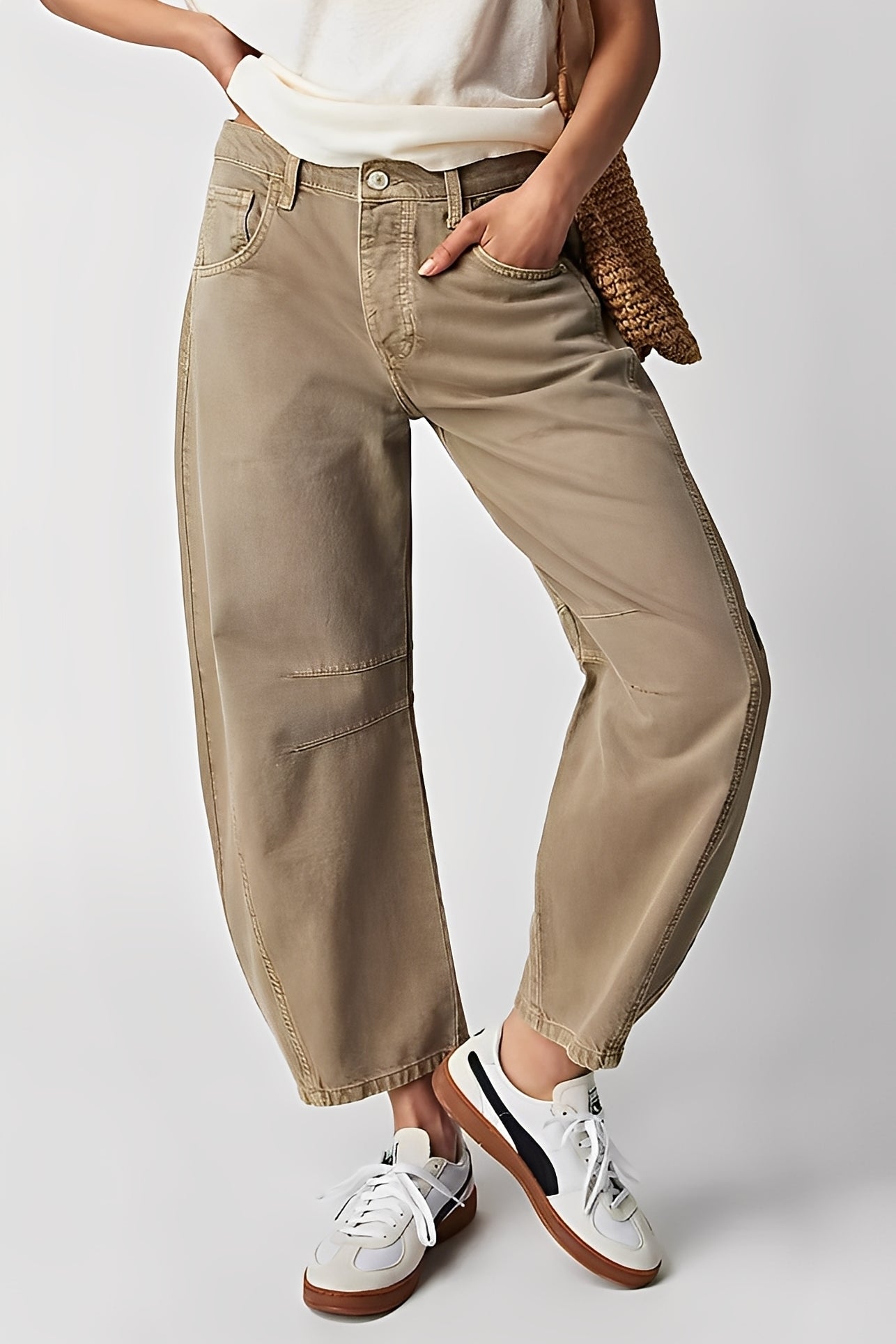 Jocelyn - Jeans casual a gamba larga per donne
