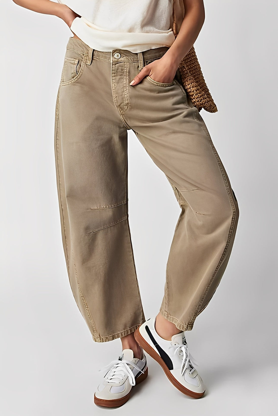 Jocelyn - Jeans casual a gamba larga per donne