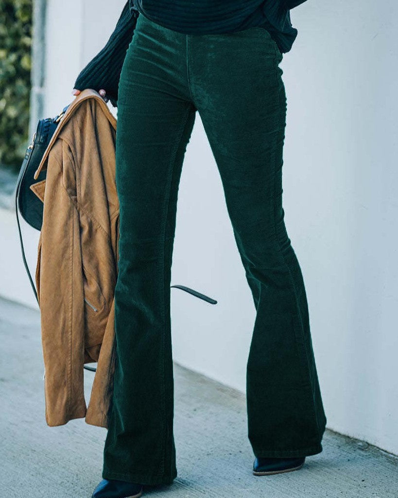 Elaina - Pantaloni svasati con stretch per donne