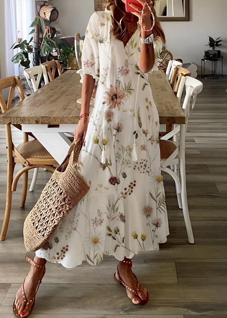 Georgina - A-line floral dress for women