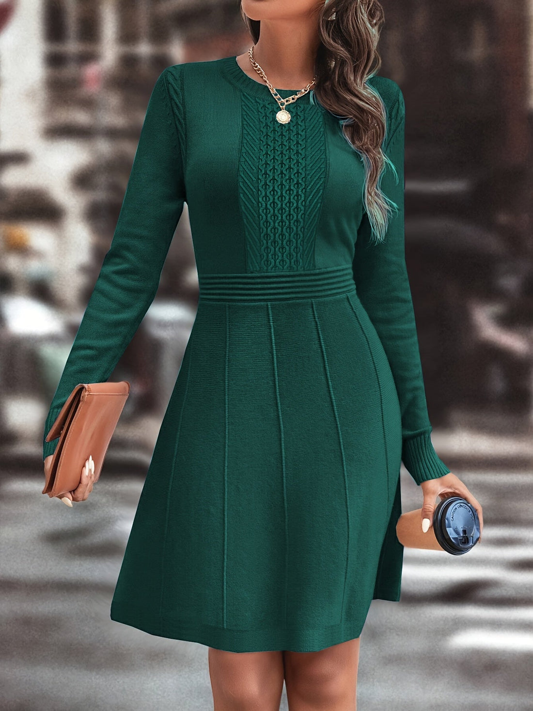 Armonia™ – Abito in maglia da donna a linea A, elegante e versatile