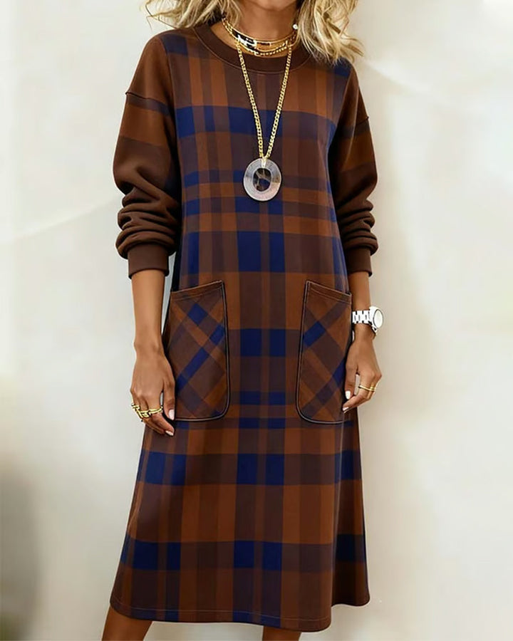 Kathrine™ | Women's Plaid Elegant Dress