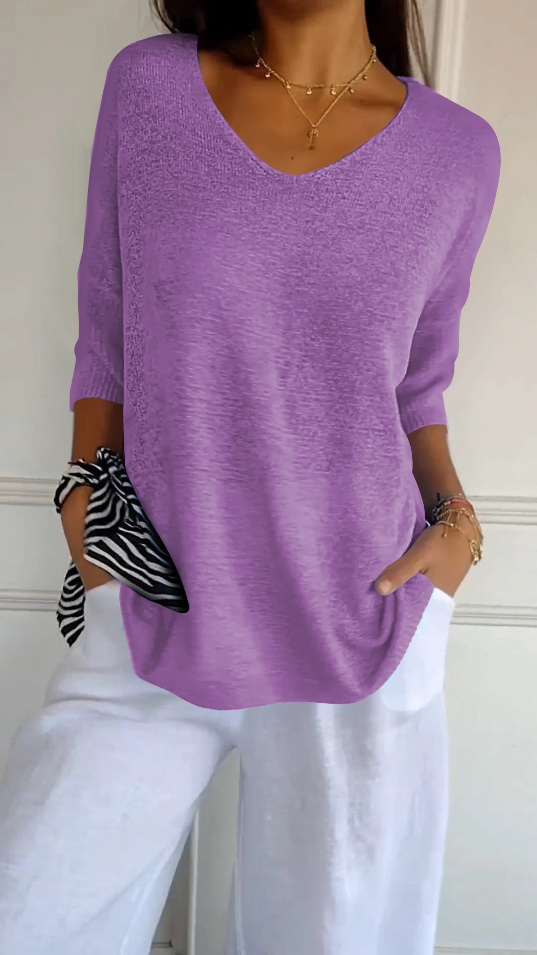 Jill | Top Intramontabile con Scollo a V
