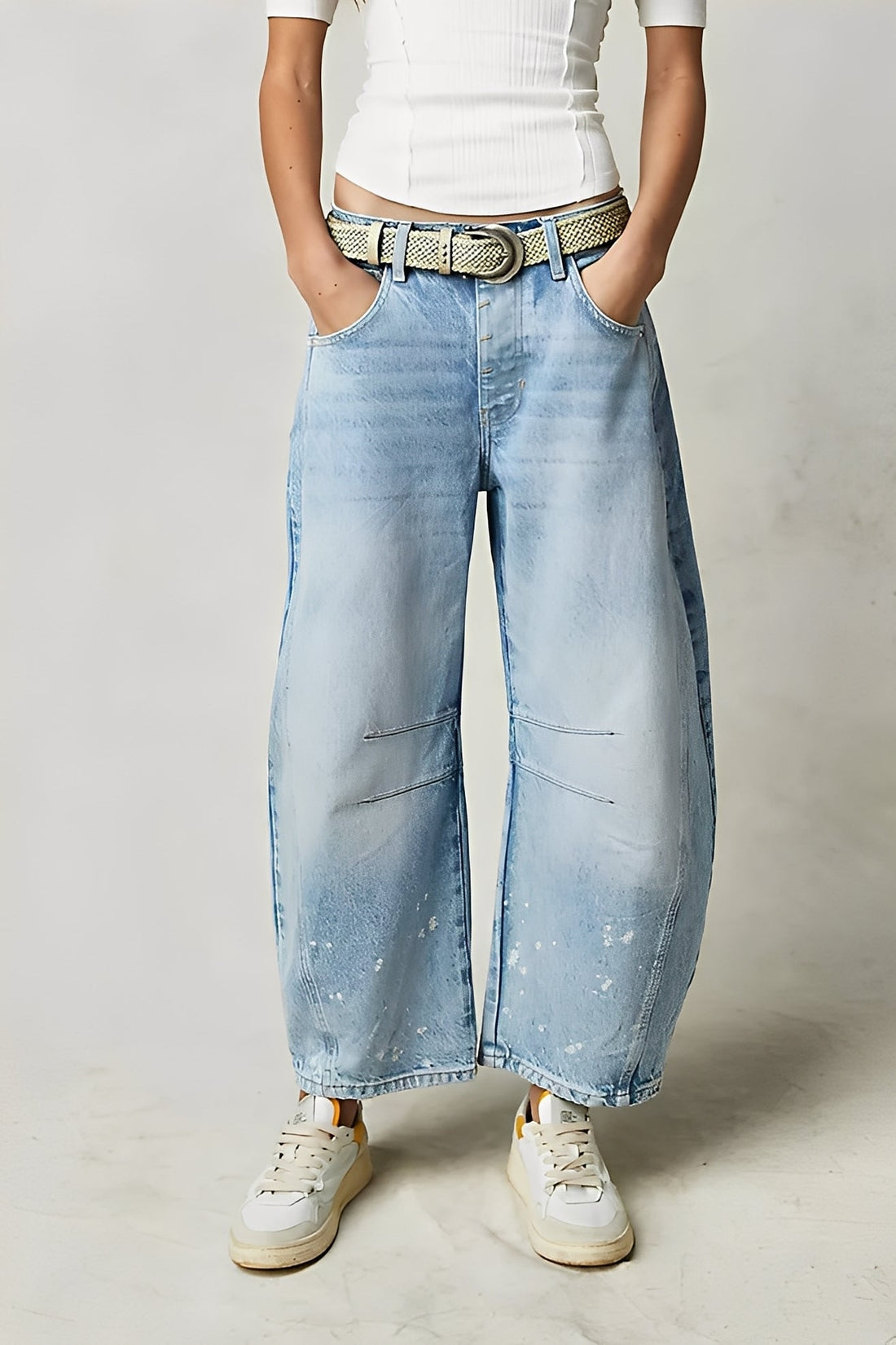 Jocelyn - Jeans casual a gamba larga per donne