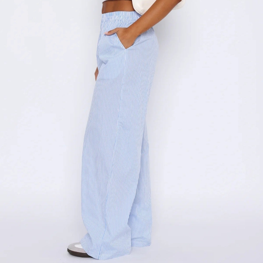 Elis – Women's High-Waisted Wide-Leg Trousers
