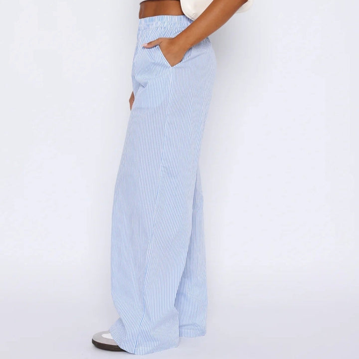 Elis – Women's High-Waisted Wide-Leg Trousers