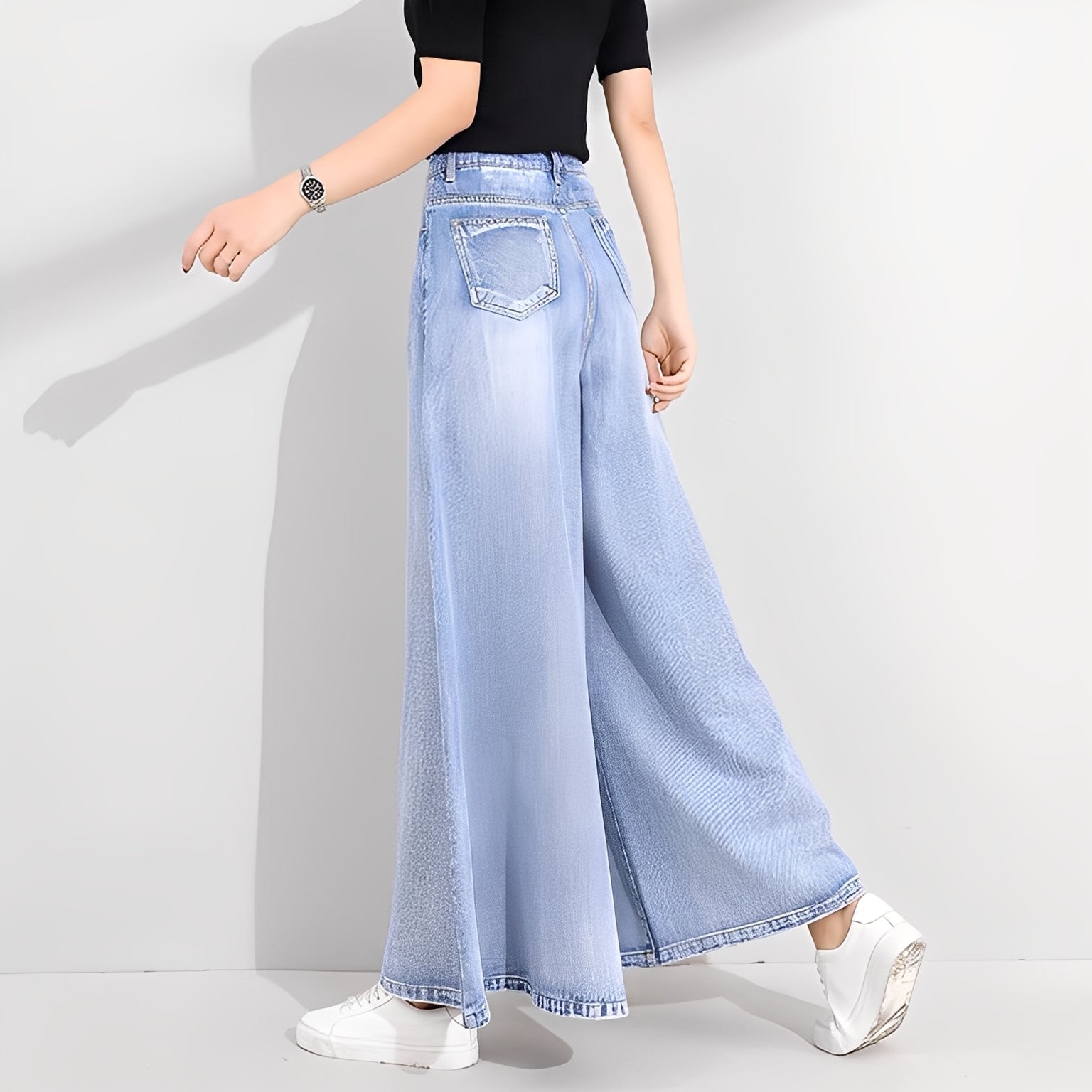 Isabelle - Jeans stilosi con gamba ampia per donne