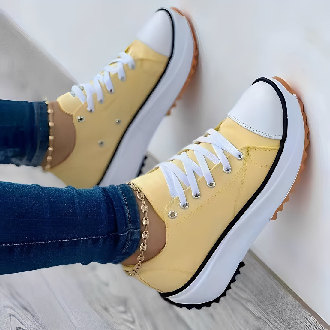 Mellony - Scarpe casual con suole spesse per donne