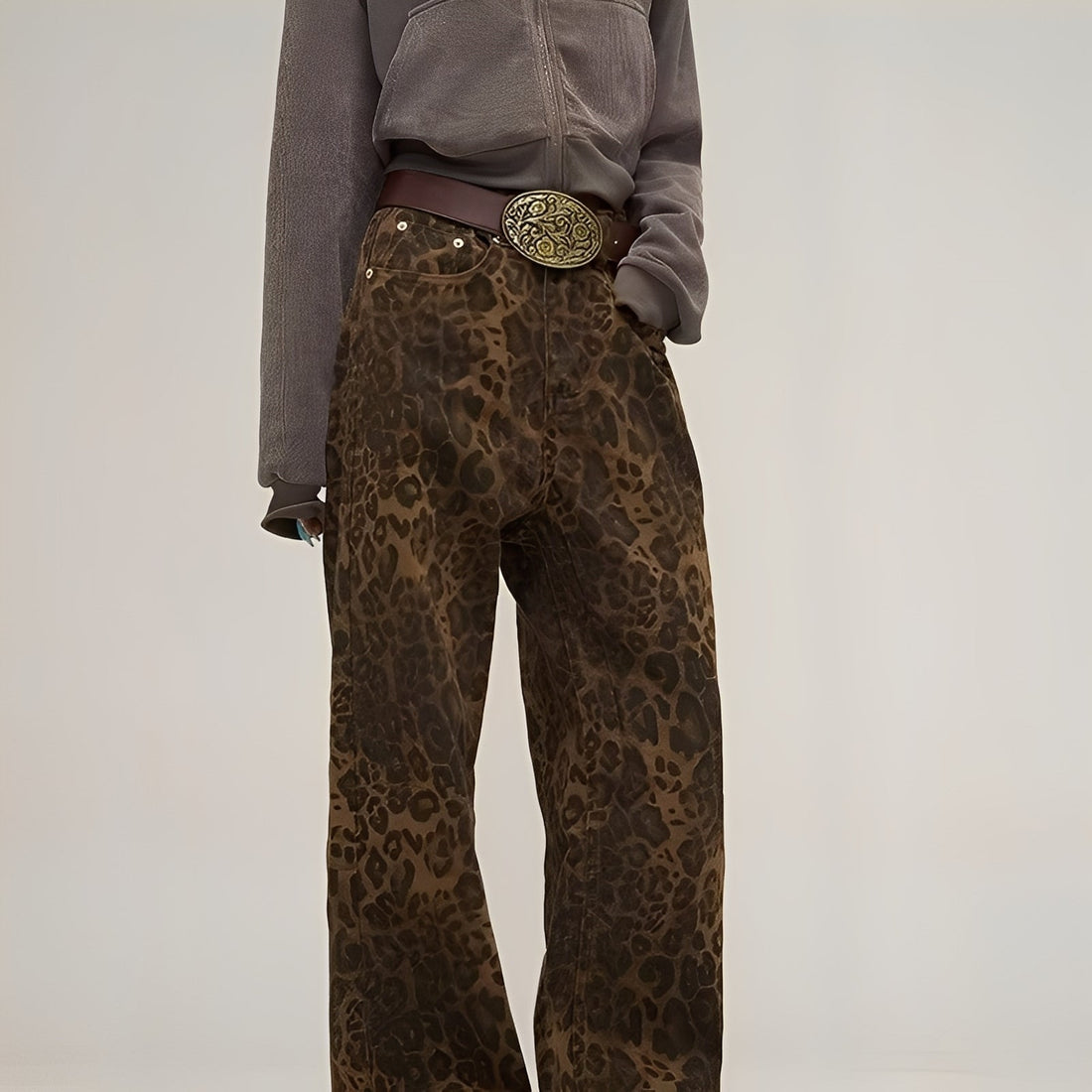 Felecia - Jeans baggy stampate eleganti per donne