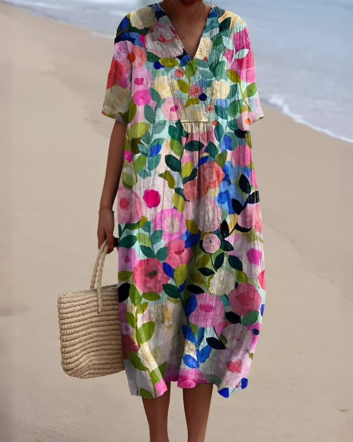 Romilly - Colorful Printed Summer Dress for Women