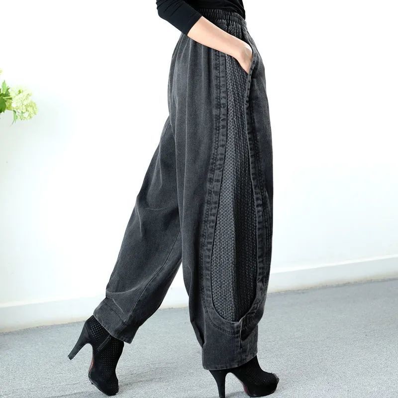 Tawnee - Semplici, comodi pantaloncini harem patchwork per donne
