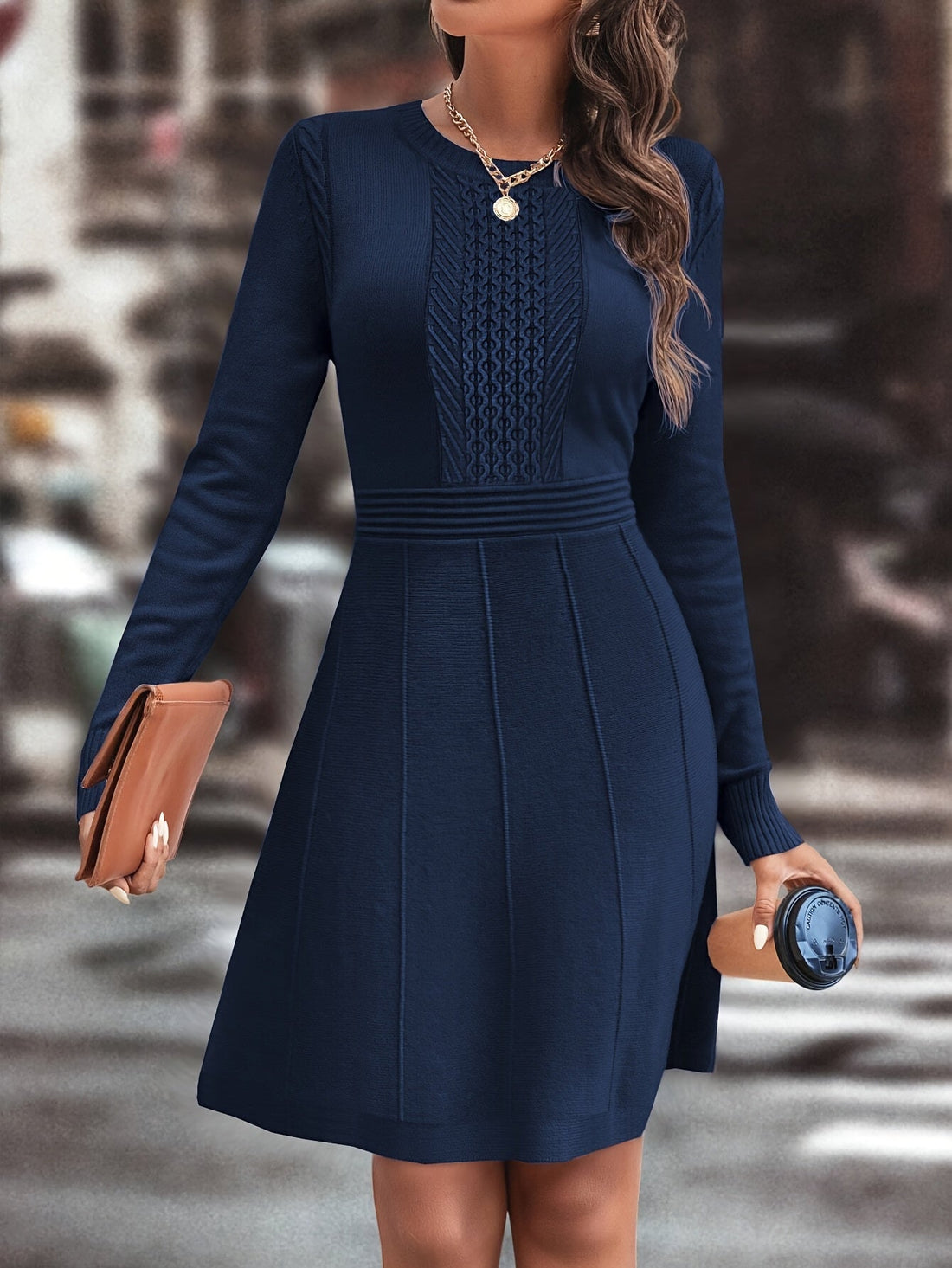Armonia™ – Abito in maglia da donna a linea A, elegante e versatile