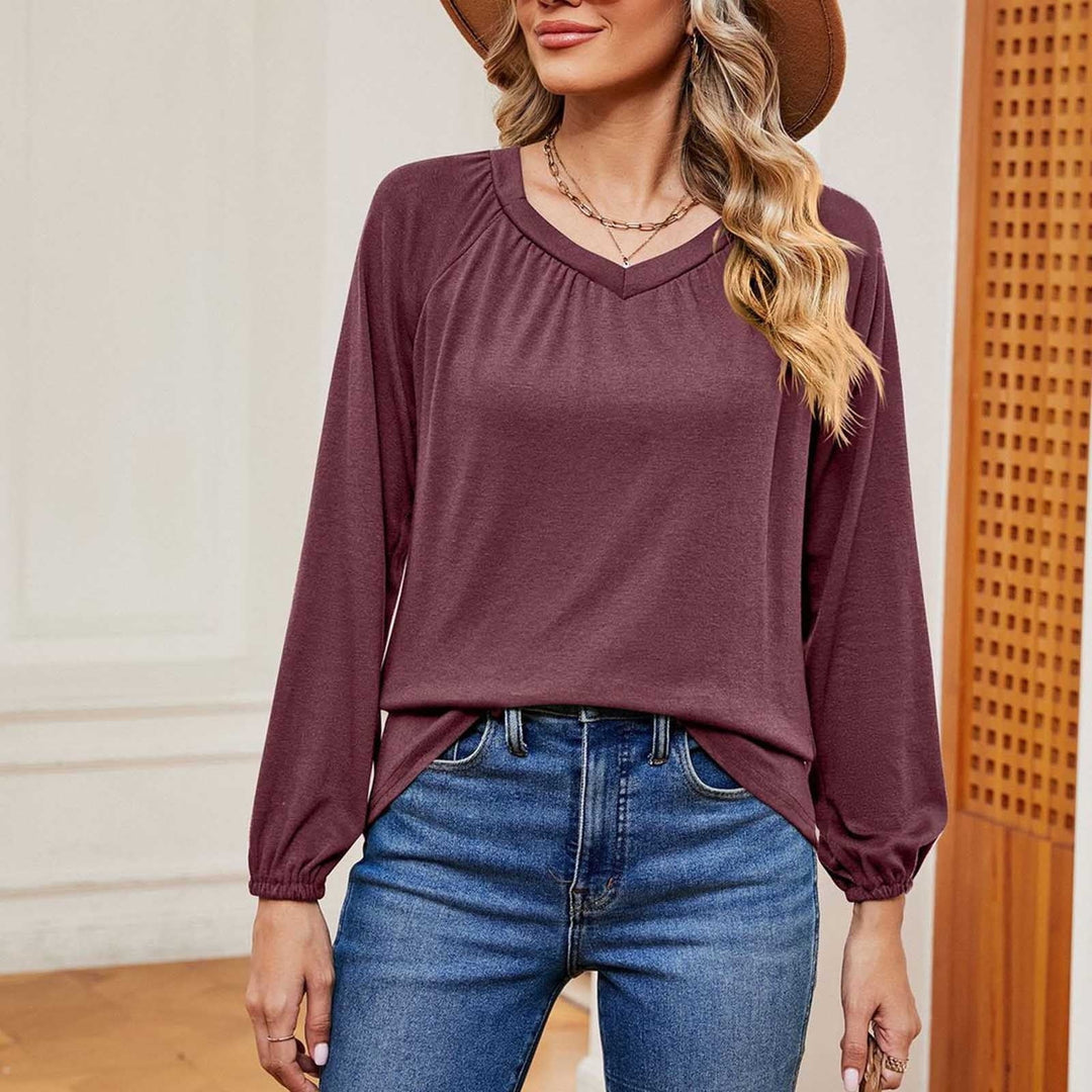 Nydia - Casual, lightweight long-sleeve blouse for women