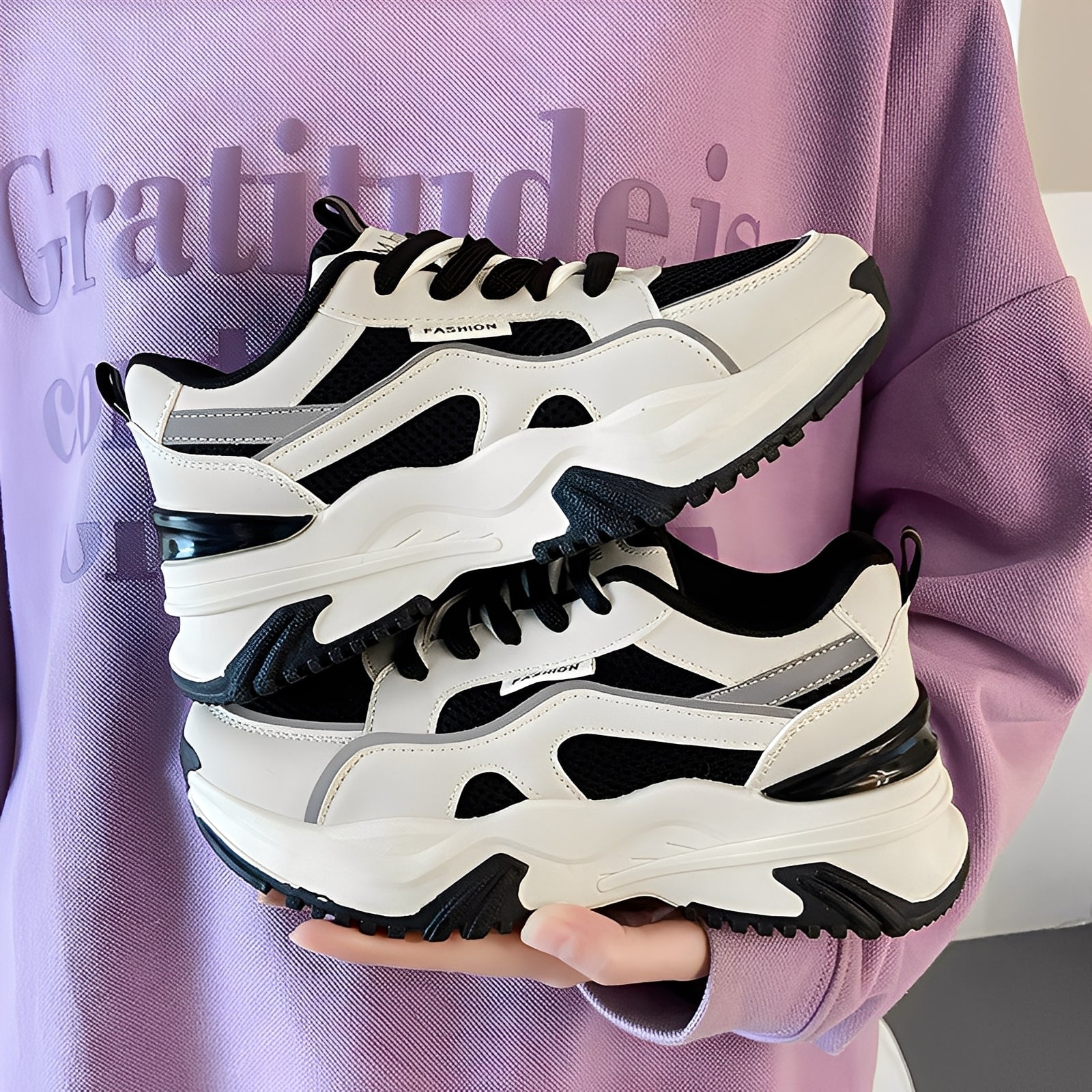 Sophie - Sneaker eleganti con suola spessa per donne