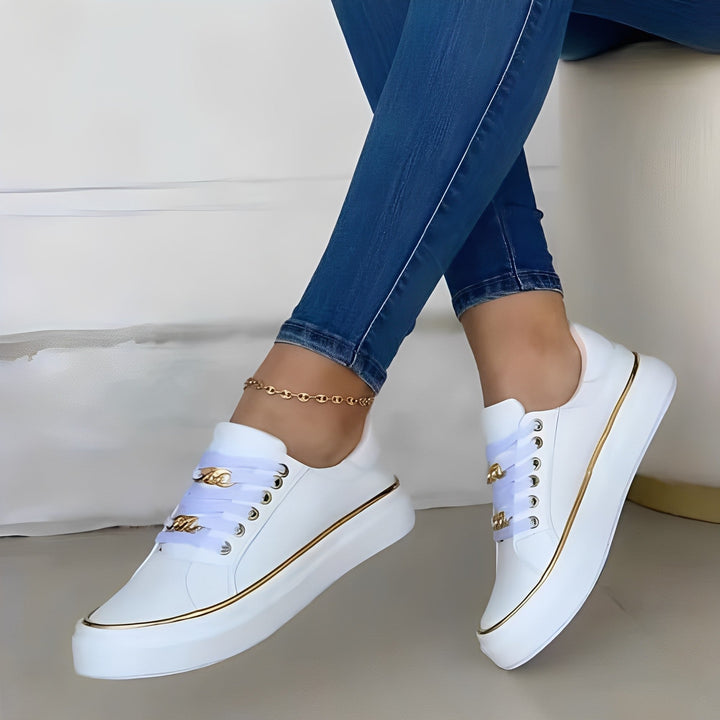 Deziree - Elegant Platform Shoes with Chains for Women