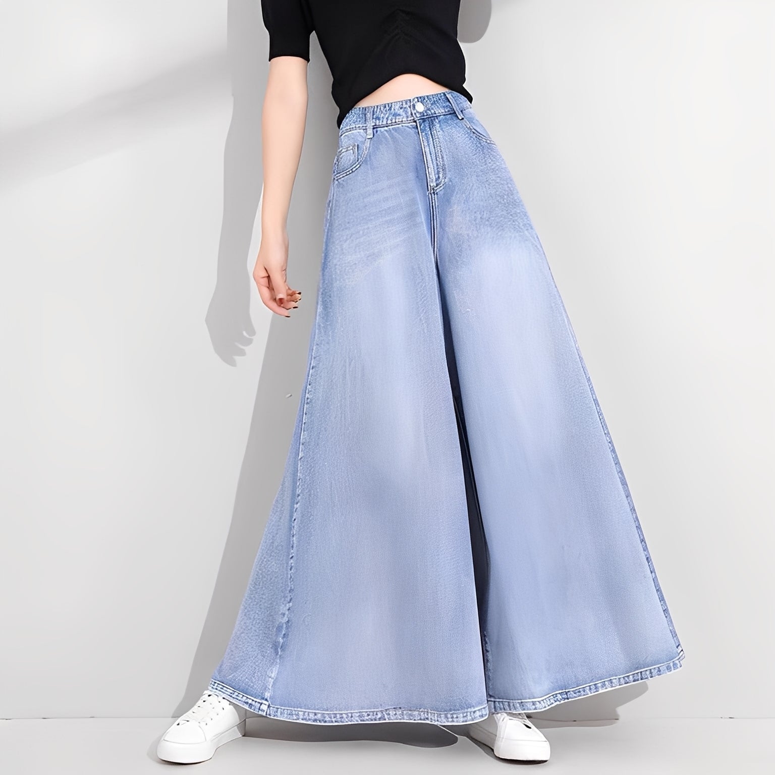 Isabelle - Jeans stilosi con gamba ampia per donne