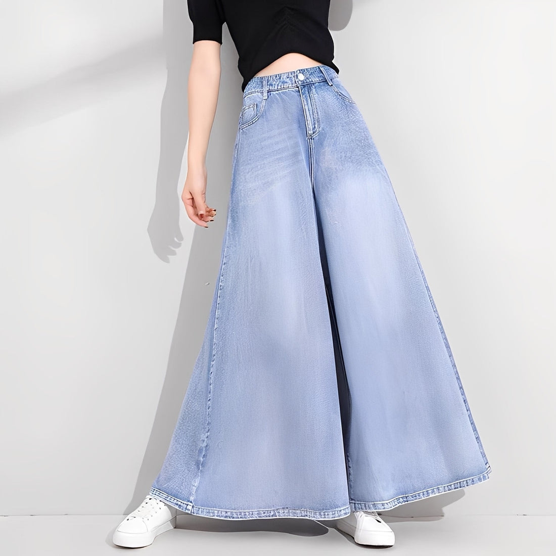 Isabelle - Jeans stilosi con gamba ampia per donne
