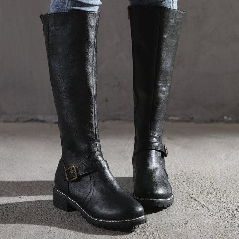 Marly - Stivaletti casual con fibbia decorativa per donne