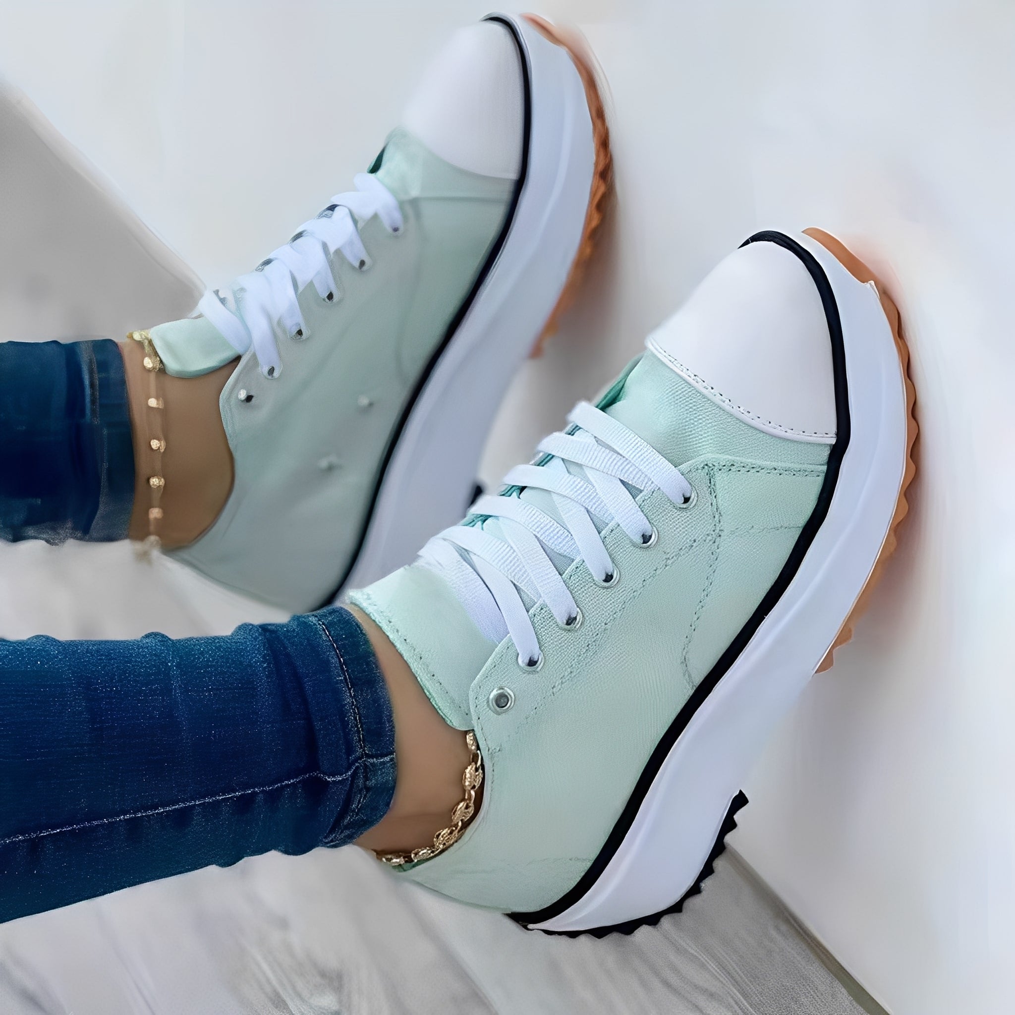 Mellony - Scarpe casual con suole spesse per donne