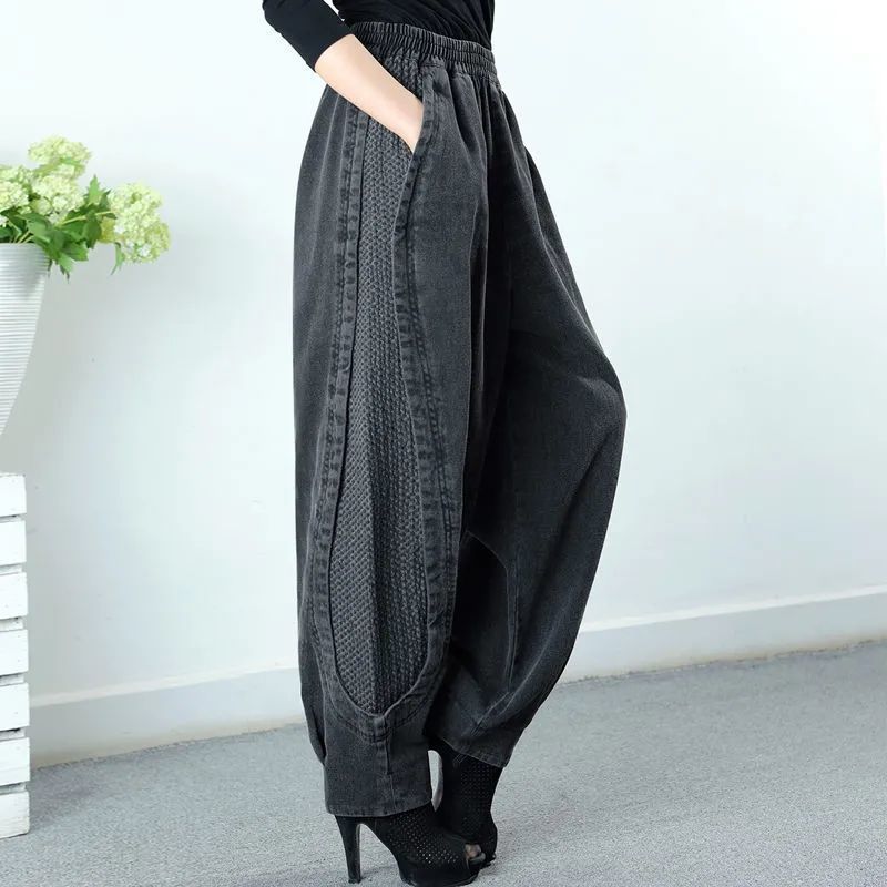 Tawnee - Semplici, comodi pantaloncini harem patchwork per donne
