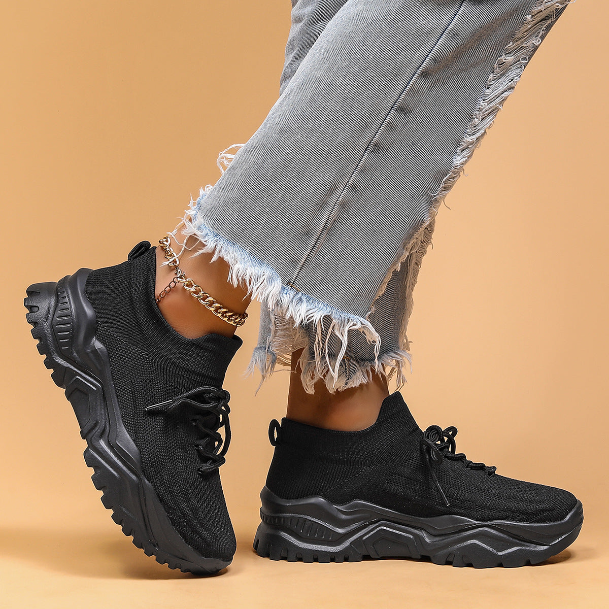 Wendi - Scarpe comode e casual in tessuto volante per donne