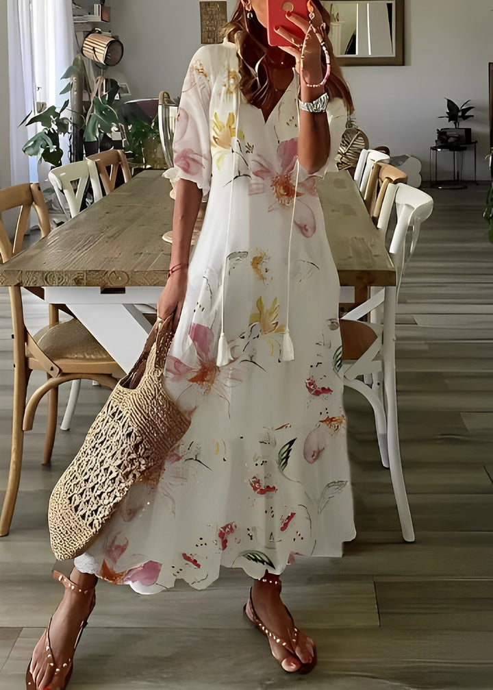 Georgina - A-line floral dress for women