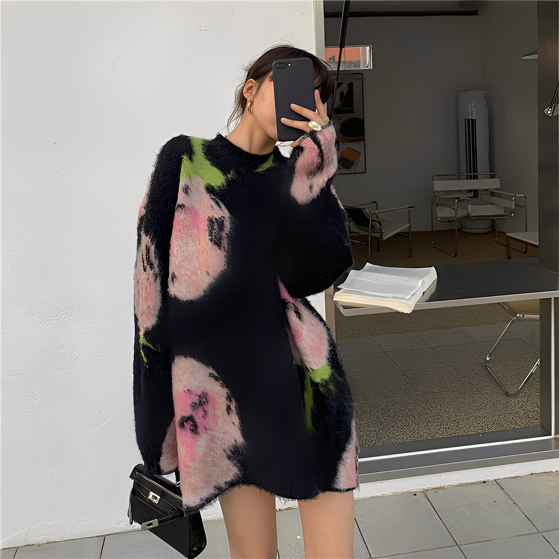 Shelby - Elegant, chic midi knit dress for women