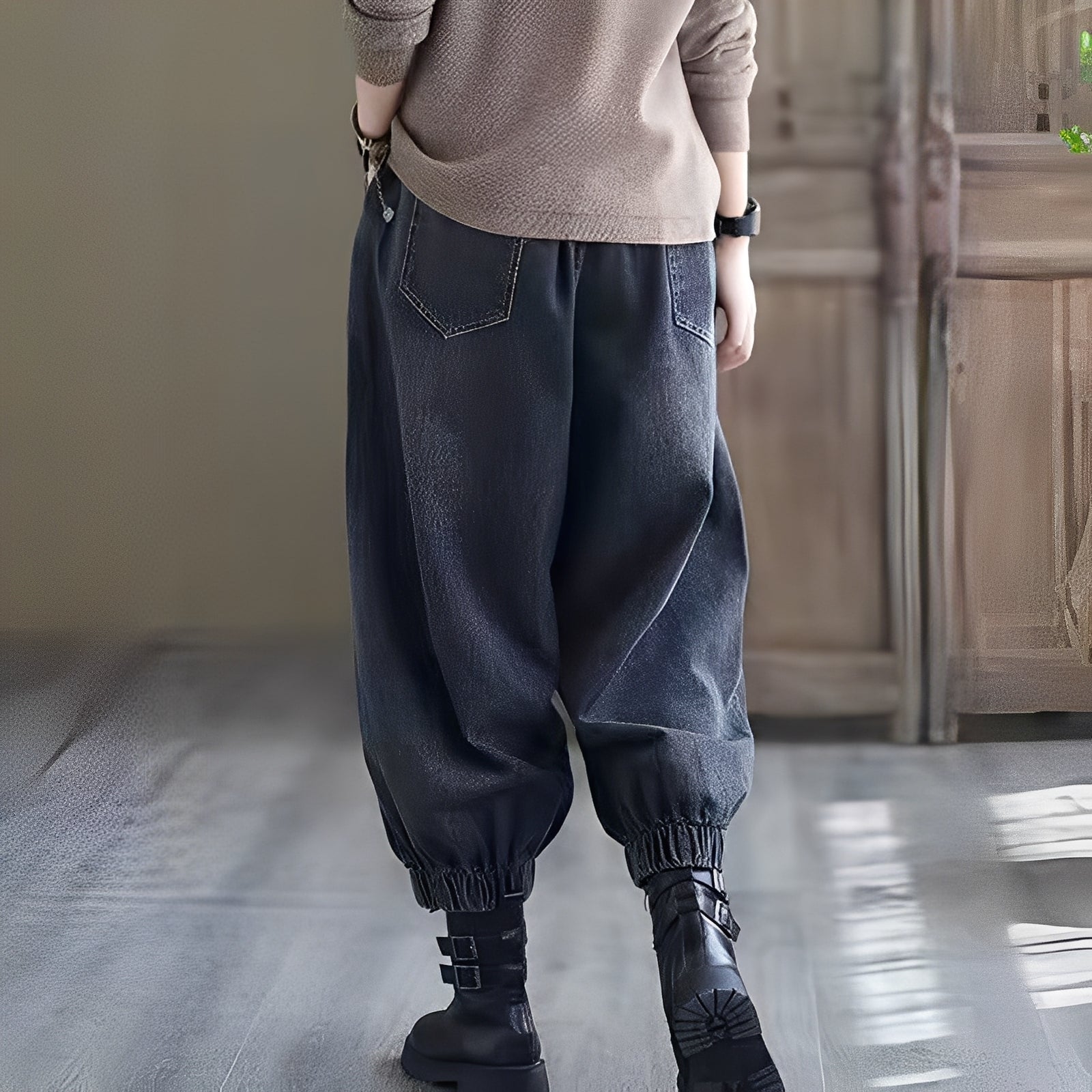Shyanne - Jeans classici con cintura elastica per donne