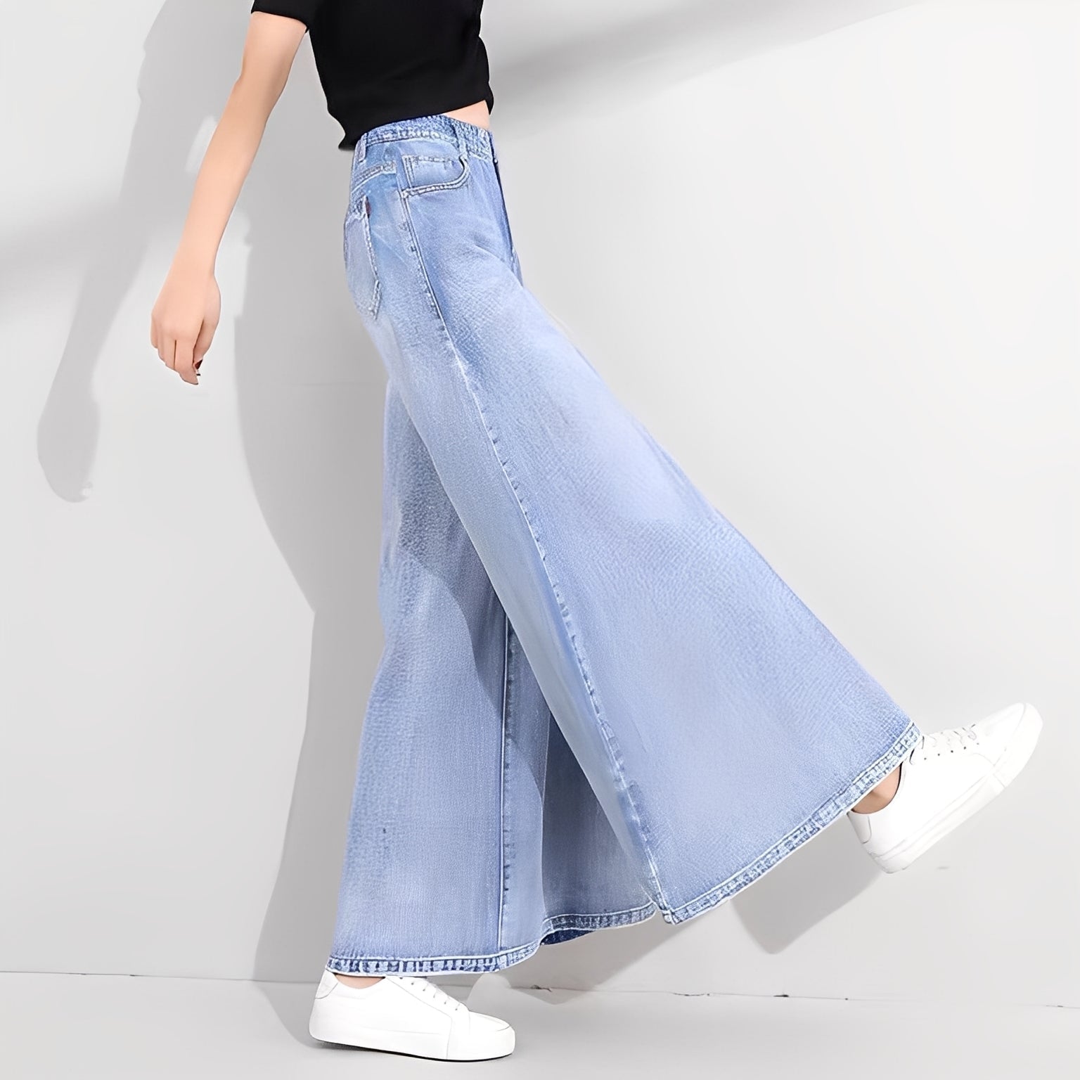 Isabelle - Jeans stilosi con gamba ampia per donne