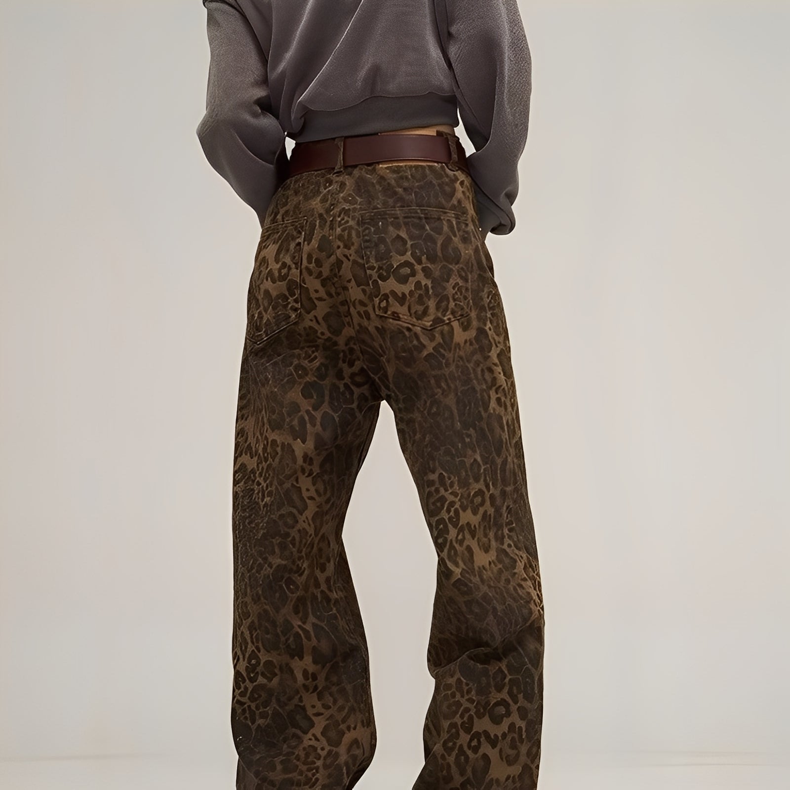 Felecia - Jeans baggy stampate eleganti per donne