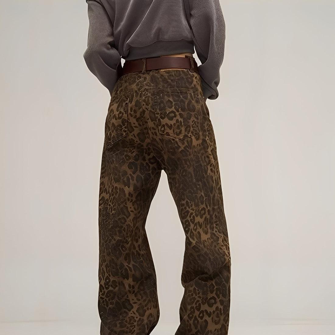 Felecia - Jeans baggy stampate eleganti per donne