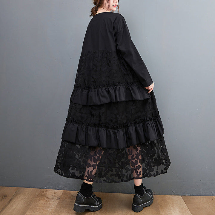 Lauryn - Casual bohemian dress with ruffles for women