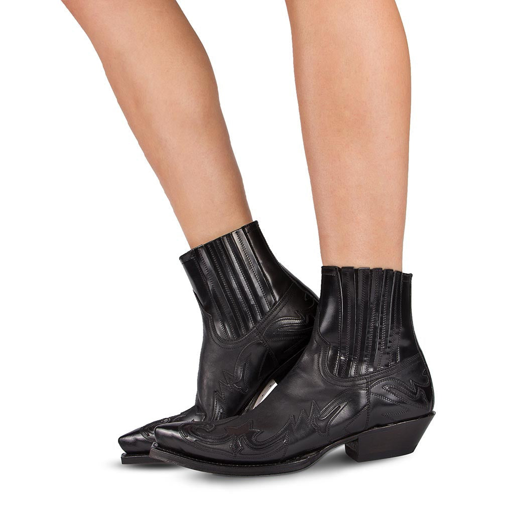 Geraldine - Stivali da Cowboy Retro in Pelle per Donne