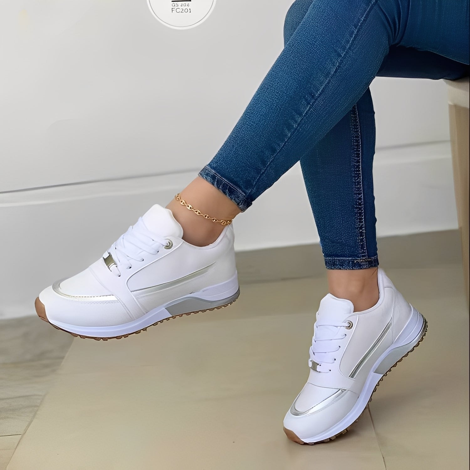Xanthia - Eleganti sneaker piatte per donne