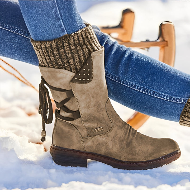 Sharalyn - Comfortable Mid-Calf Winter Boots for Women